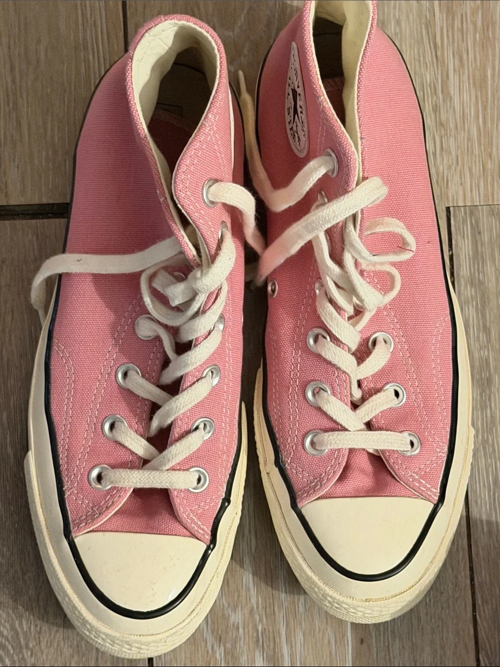 Converse Pink High-Top Canvas Athletic Shoes